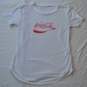 Coca Cola White See Through Short sleeve Shirt